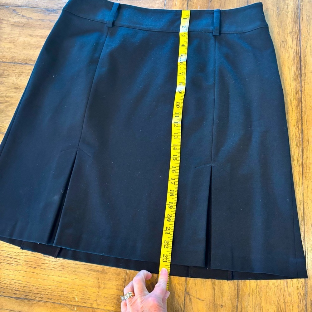 Ann Taylor Black Classic Pleat Skirt,size 16, Office Church Everyday Preppy Chic - Picture 7 of 9